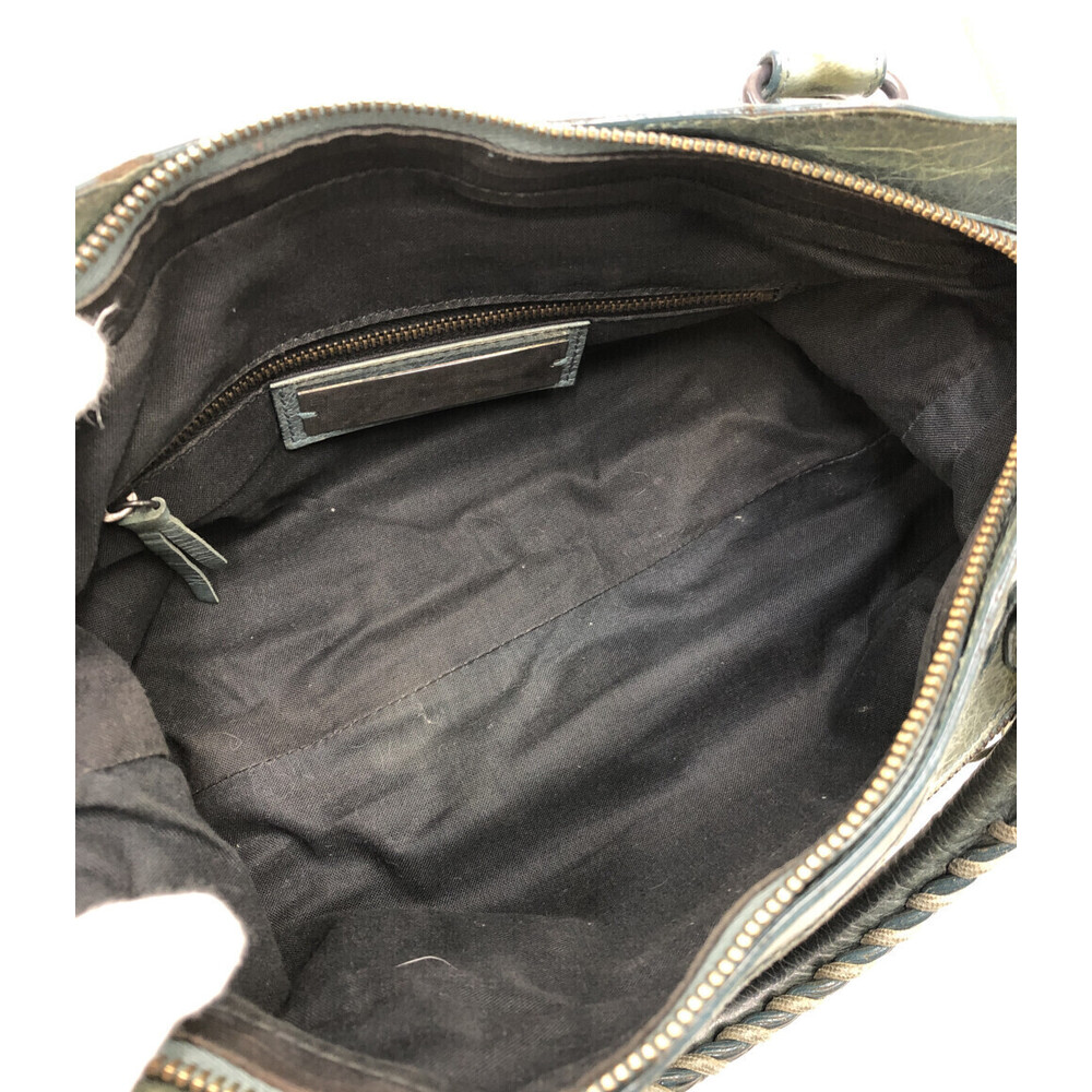 Balenciaga bag gray First blue leather - Picture 3 of 6
